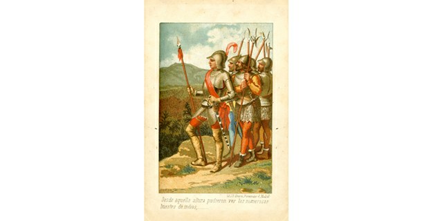 Tomado de Cristóbal Colón, descubrimiento de las Américas, de A. Lamartine, Madrid, 1885
