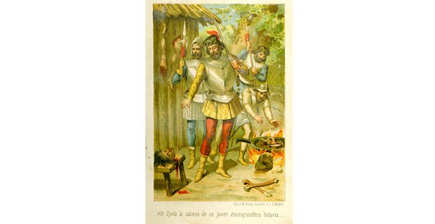 Tomado de Cristóbal Colón, descubrimiento de las Américas, de A. Lamartine, Madrid, 1885