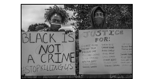 Protesta contra el racismo en el puerto de Oakland, California, junio de 2020. Foto: David Bacon