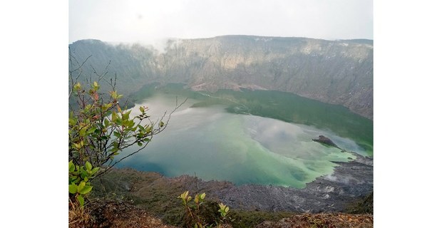 Cráter del volcán Chichonal, 2021. Foto: Fátima Ballinas
