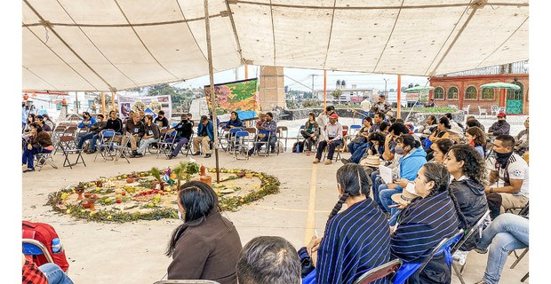 Aspectos de la Primera Asamblea Nacional por el Agua y la Vida. Santa María Zacatepec, Puebla, 27-28 de agosto de 2022. Foto: Ojarasca