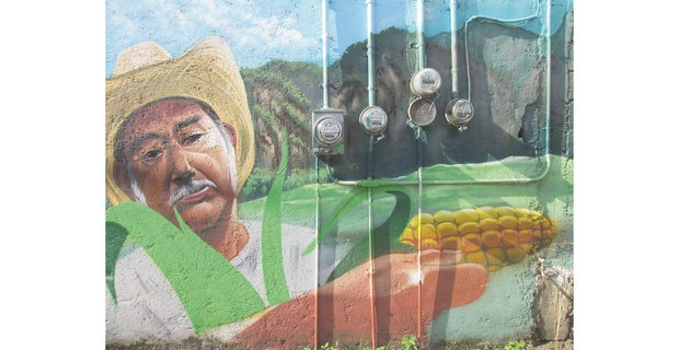 Mural callejero en Tepoztlán, Morelos. Foto: Ojarasca