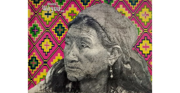 Mujer wayuu. Imagen mural en Bogotá, Colombia, 2023. Foto: Ojarasca
