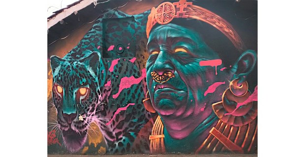 Mural callejero en La Candelaria, Bogotá, 2023. Foto: Ojarasca
