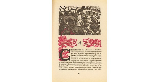 Ilustraciones originales de Incidentes melódicos del mundo irracional para el relato de Juan de la Cabada. Grabados de Leopoldo Méndez, 1944