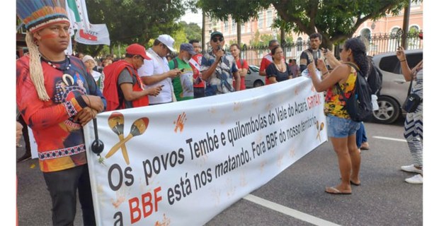 Protesta contra BBF. Foto Movimiento IRQ.