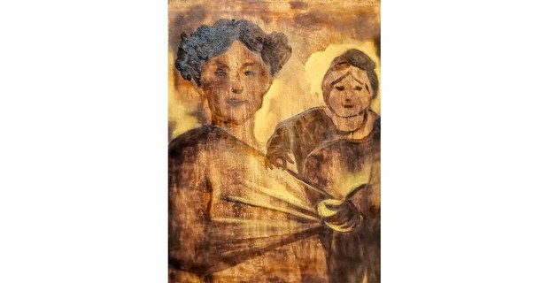 Mujeres, pintura de Teolinca Escobedo