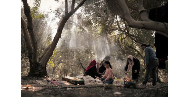 Palestinos expulsados por el ejército israelí de su tierra en Gaza. Fotos: Fatma Hassona