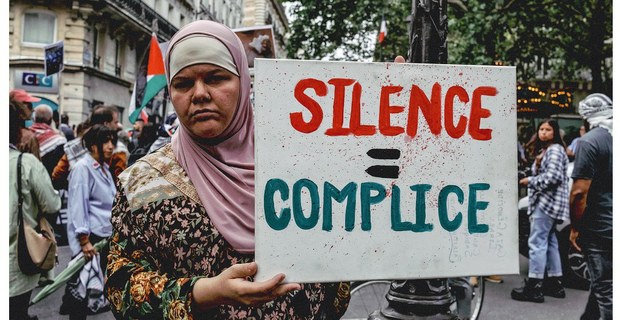Marcha contra el genocidio en Palestina. París, otoño de 2025. Foto: Mario Olarte